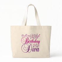 Birthday Diva Canvas Bag