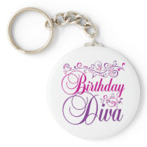 Birthday Diva Keychain