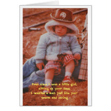 Birthday - Ever since I was a little girl,sitting Card