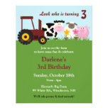 Birthday Farm Animals Invitation
