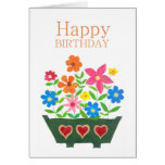 Birthday Flowers Card