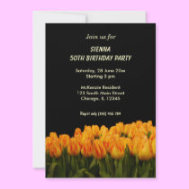 Birthday Flowers invitations