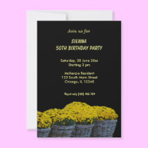 Birthday Flowers invitations