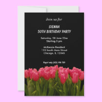 Birthday Flowers invitations