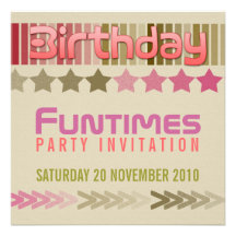 Birthday FunTimes Invitation