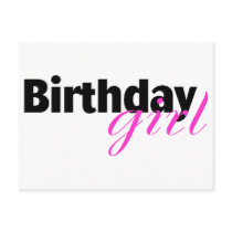 Birthday girl (2) postcards