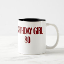 Birthday Girl 80 Mug