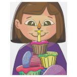 Birthday girl cupcakes full color flyer