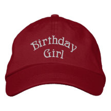 Birthday Girl Cute Embroidered Hat