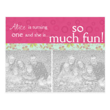 birthday girl fun postcard