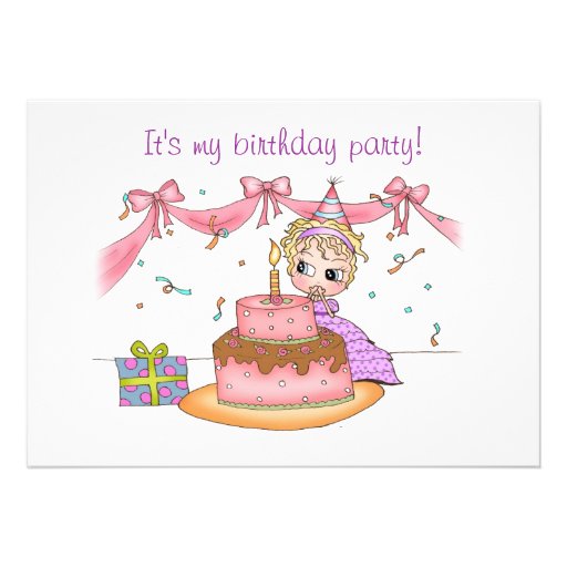 Birthday Girl -invitation