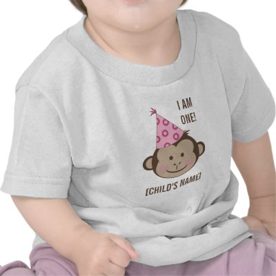 Birthday Girl Monkey Face Shirt by artladymanor