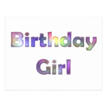 Birthday Girl Postcard