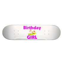 Birthday Girl With Rocking Horse Skate Board Decks