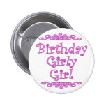 Birthday Girly Girl Buttons