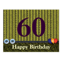 Birthday greeting Card for all ages : Colourful Postcard