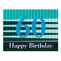 Birthday greeting Card for all ages : Zebra Postcard