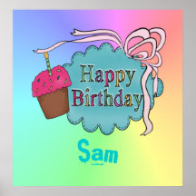 Birthday Happy Birthday Poster