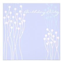 Birthday Invitation Light Blue
