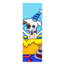 Birthday Jack Russell in a present box Business Cards