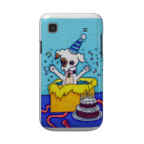 Birthday Jack Russell in a present box Samsung Galaxy Cover