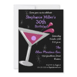 Birthday Martini Cocktail Invitation
