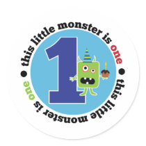 Birthday Monster 1 T-shirt stickers