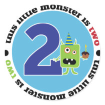 Birthday Monster 2 T-shirt stickers