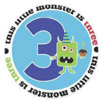 Birthday Monster 3 stickers