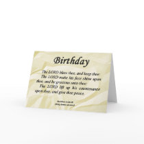 Birthday Numbers 6-24 Greeting Card
