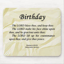 Birthday Numbers 6-24 Mouse Pads