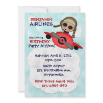 Birthday Party Airlines Invitation