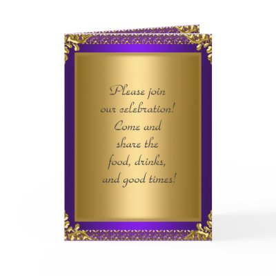 Birthday Party Announcement Purple Cards by invitesnow