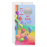 Birthday Party Balloon Wall Invitation