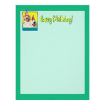 Birthday Party Hat - Golden Retriever Tebow Corona Letterhead