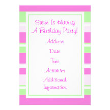 BIRTHDAY PARTY INVITATION