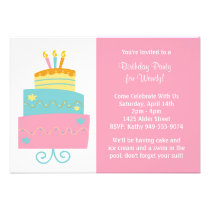 Birthday Party Invitation invitations