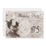 Birthday party invitation 75 years old