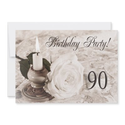 Birthday party invitation 90 years old by Eggznbeenz