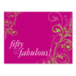 BIRTHDAY PARTY INVITATION :: fabulous 1 Post Card