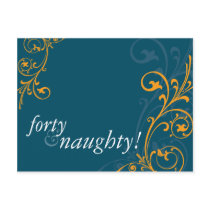 BIRTHDAY PARTY INVITATION :: fabulous 4 Post Card