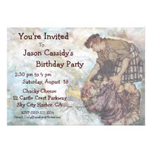 Birthday Party Invitation FairyTale Giant Castle