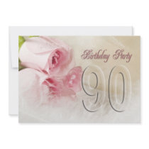 Birthday party invitation for 90 years