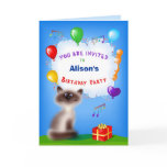 Birthday Party Invitation for Kids Cards