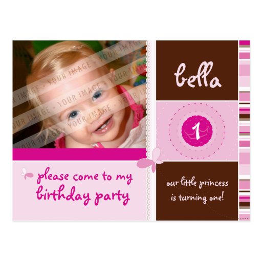 BIRTHDAY PARTY INVITATION :: grace - girl Post Cards
