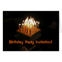 Birthday Party Invitation! Over the hill. Card