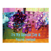 Birthday Party Invitation Post Card