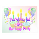 Birthday Party Invitation Postcard