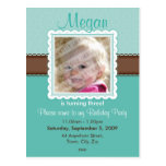 BIRTHDAY PARTY INVITATION :: prettily 7 Postcard