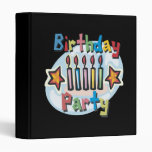 Birthday Party Invitation Vinyl Binders